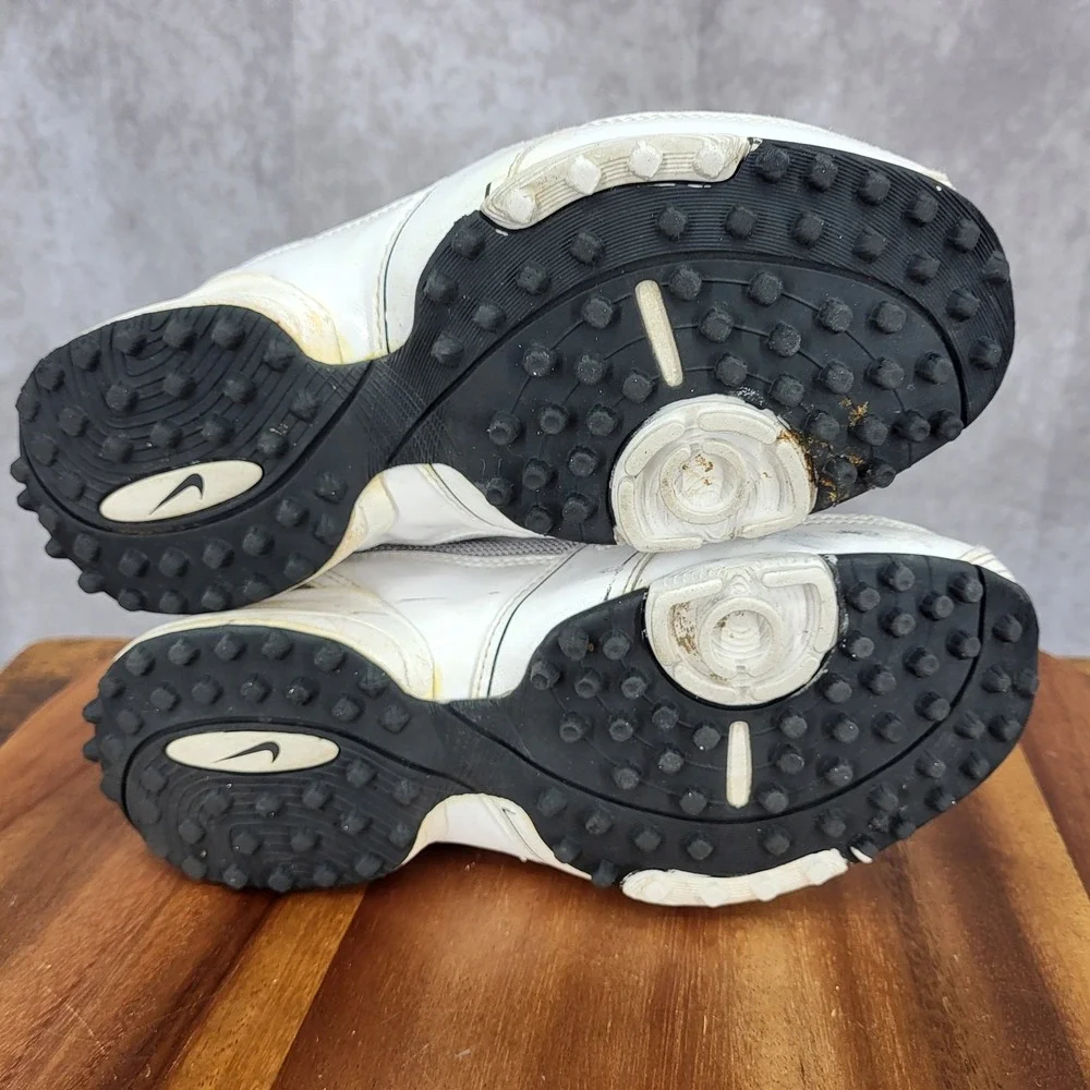 Nike Team Destroyer Golf Shoes Womens 5 White Lacrosse Cleats 317350013 Sneakers